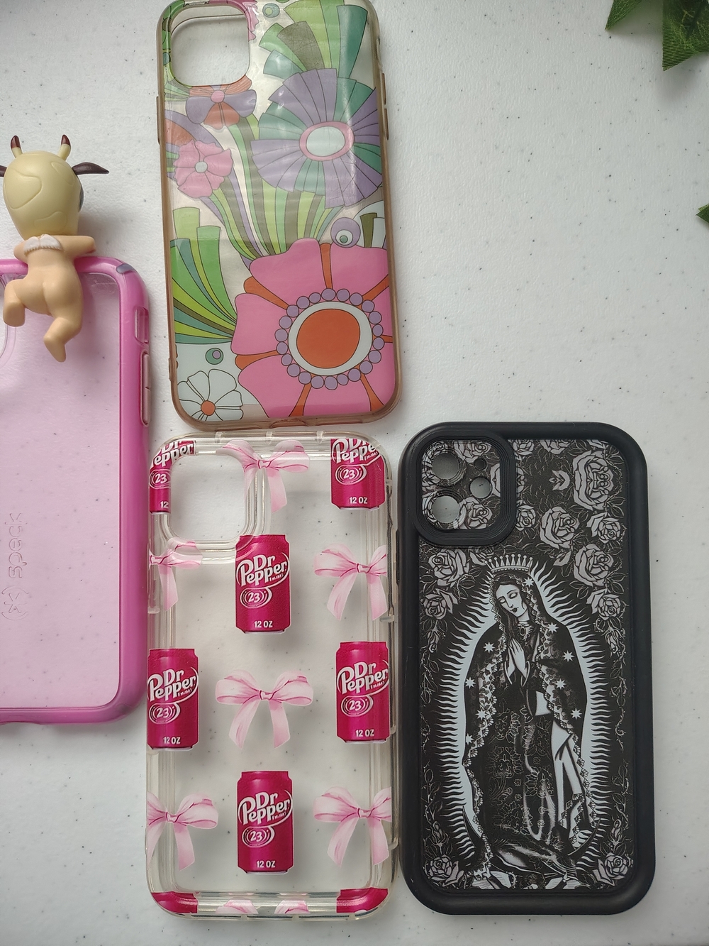 Decorative iPhone 11 Cases Floral Pink, Dr Pepper Clear & Black DevotionalBundle